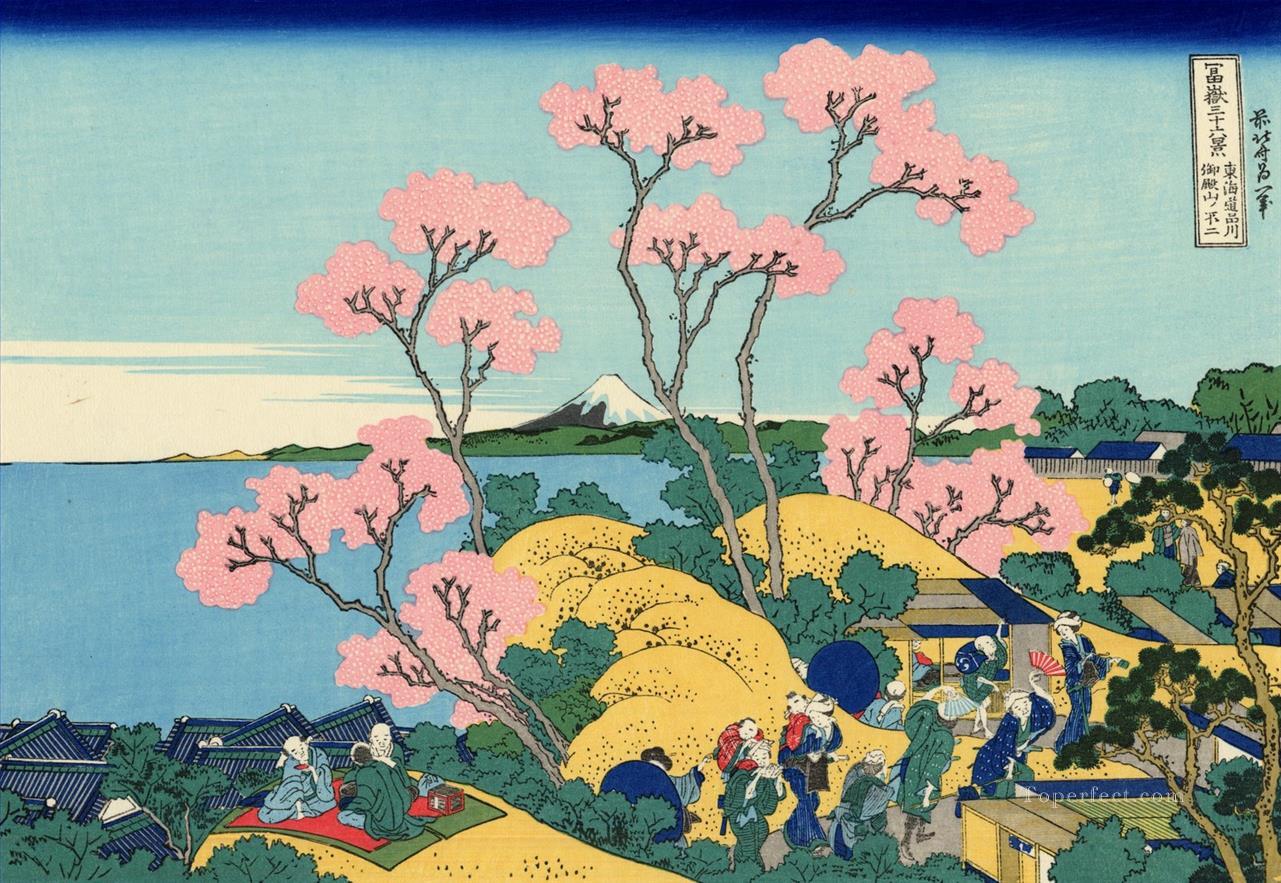 the fuji from gotenyama at shinagawa on the tokaido Katsushika Hokusai Ukiyoe Oil Paintings